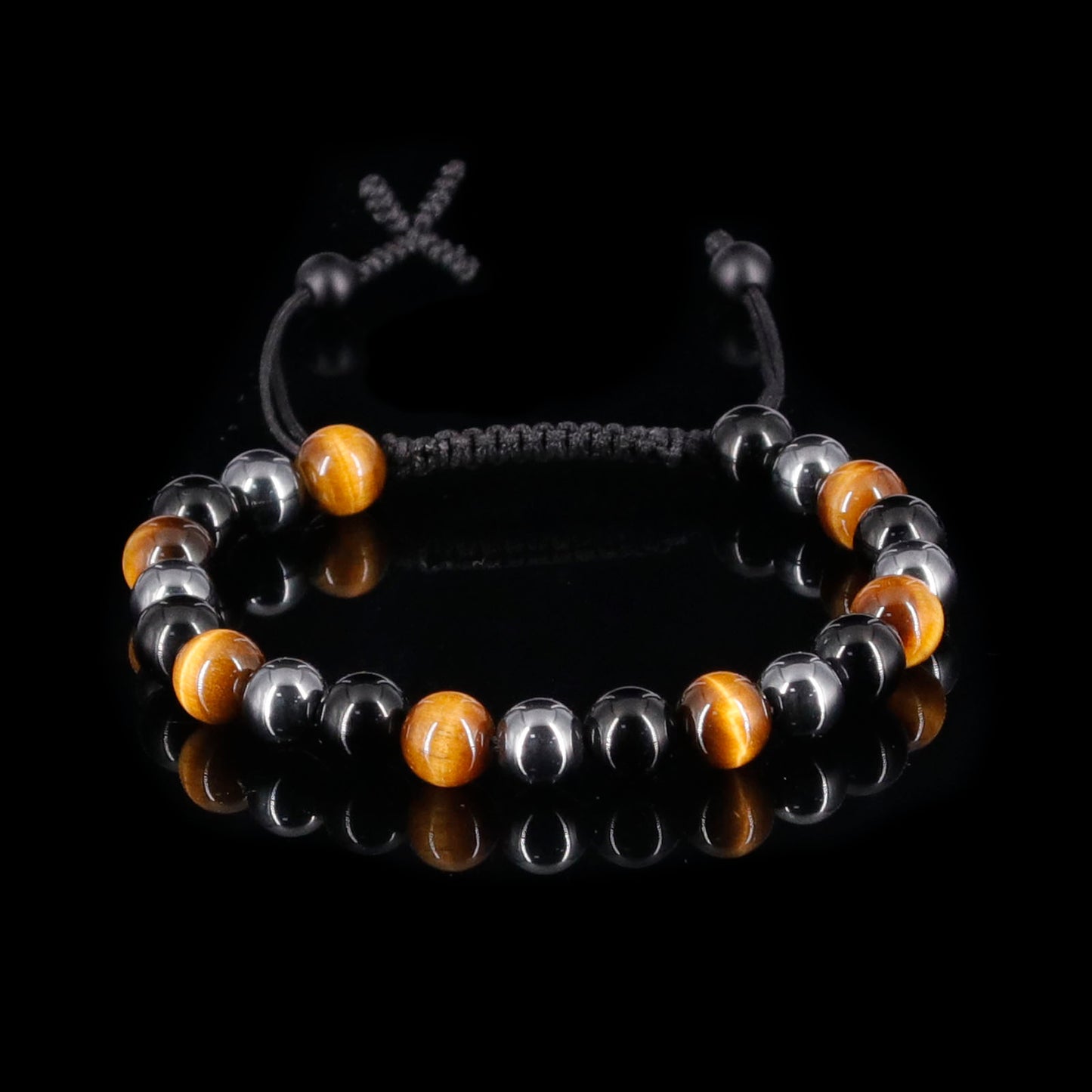Triple Cross Beads Bracelet (8mm)