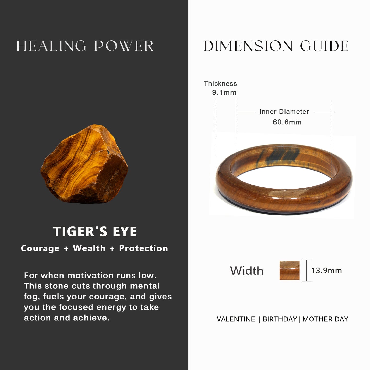 1 Bold Fortune Tiger's Eye Bracelet Collection