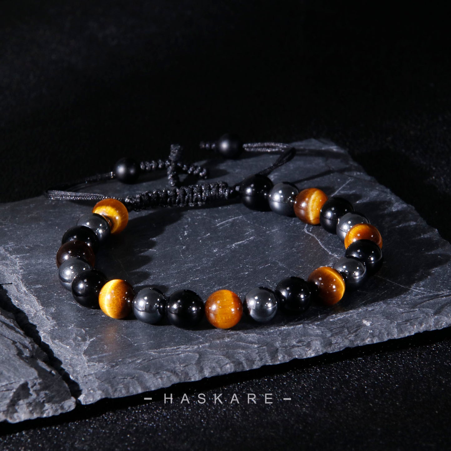 Triple Cross Beads Bracelet (8mm)