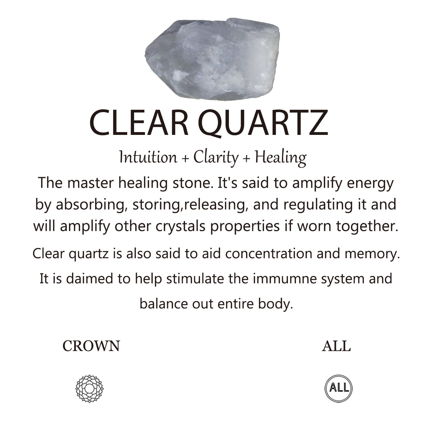 7"Clear Quartz Bracelet