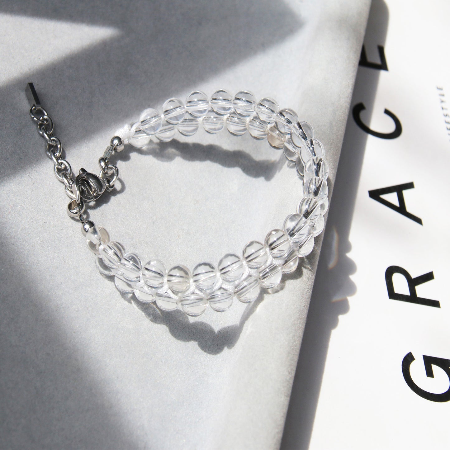 7"Clear Quartz Bracelet