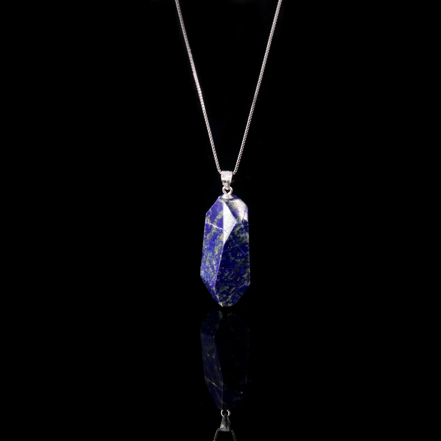 Lapis Lazuli Unique Pendant Sterling Silver