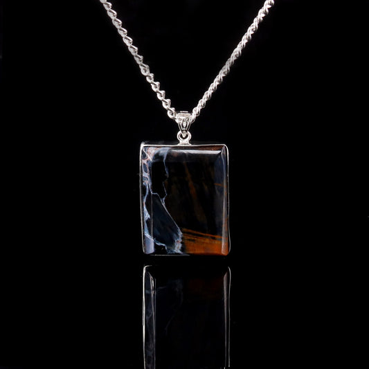 Pietersite Pendant Sterling Silver