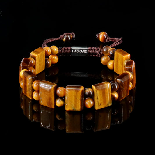 Blod Tigers Eye Bracelet for Men（Large)