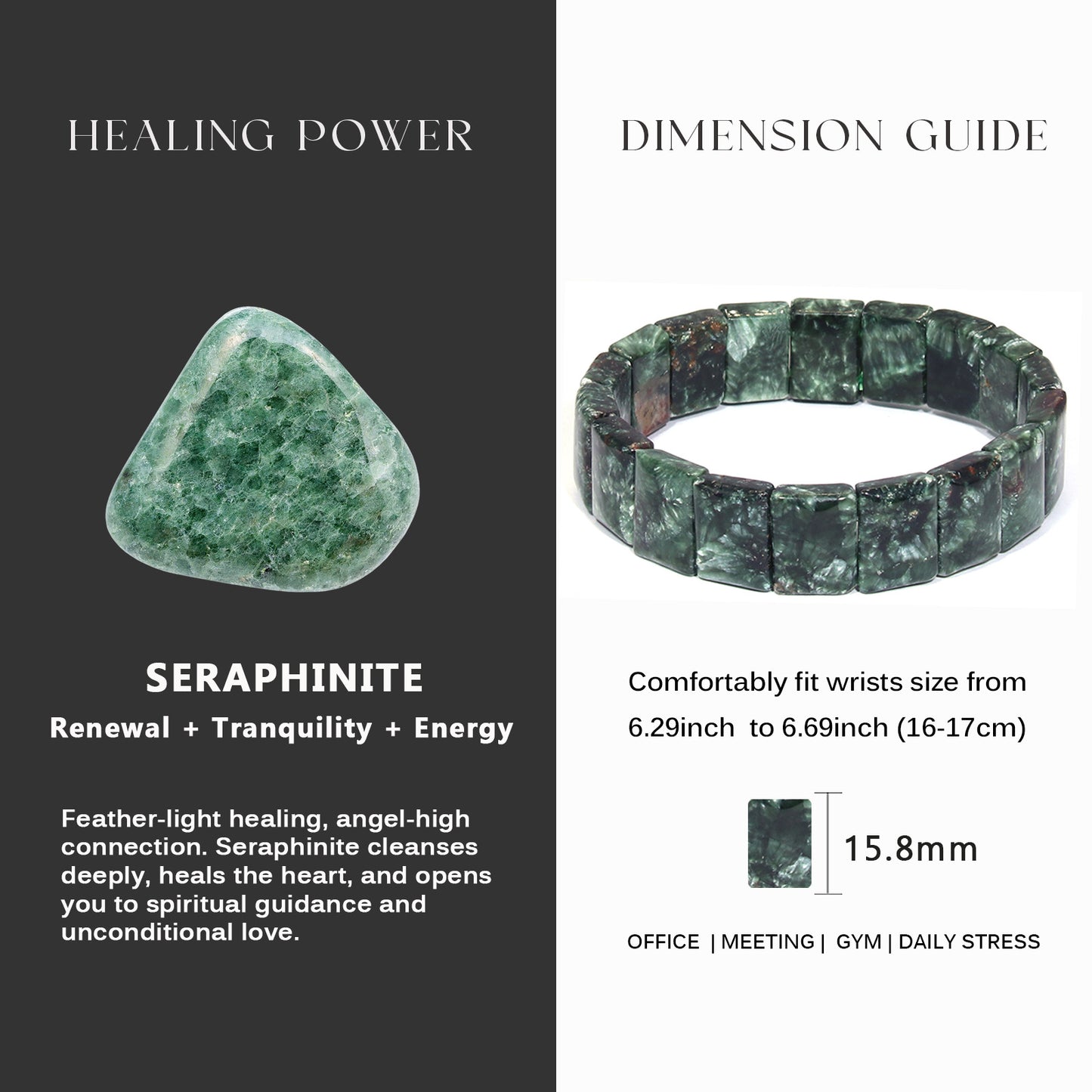 Seraphinite Bracelet