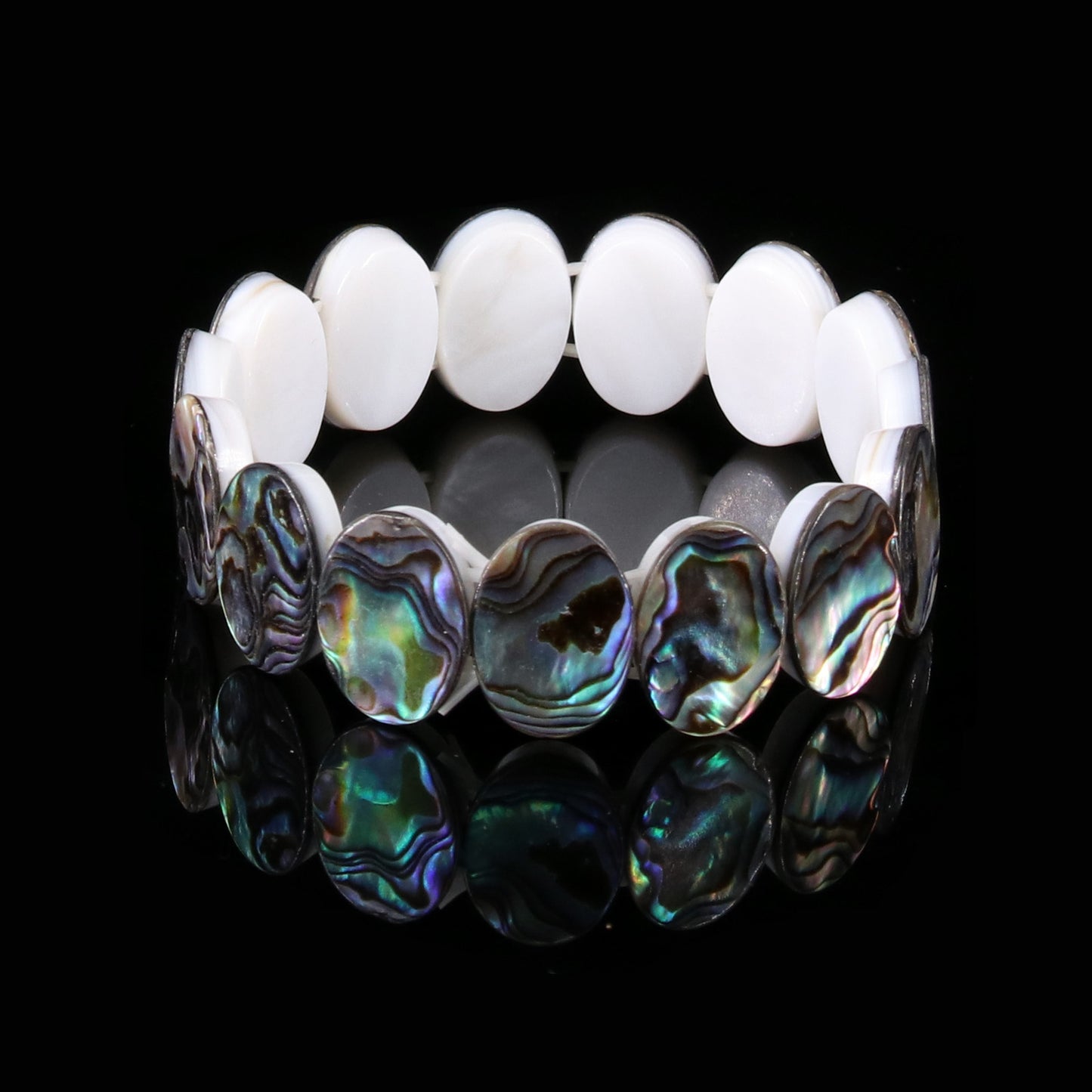 Oval-shaped abalone shell