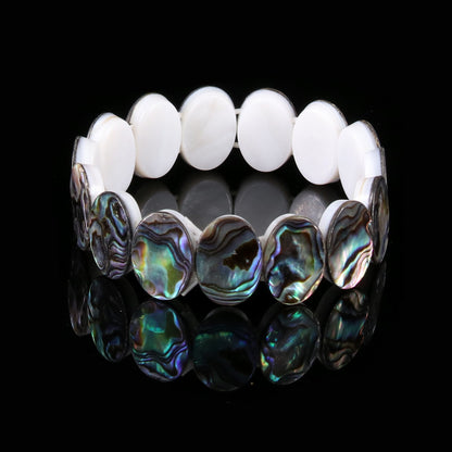 Oval-shaped abalone shell