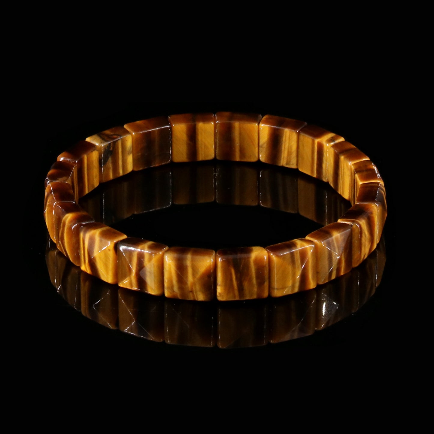 Yellow Tiger Small Square Bracelet