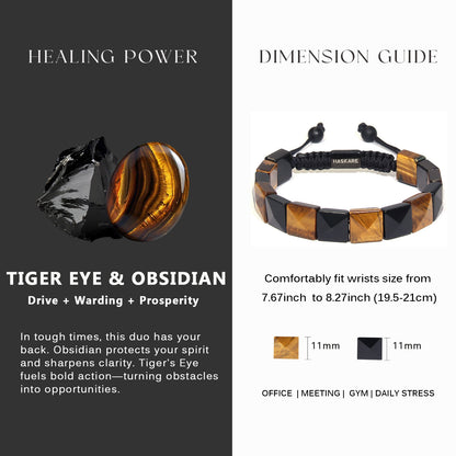 Tiger eye Obsidian Bracelet