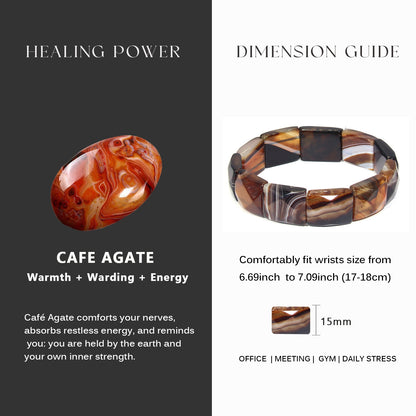 Cafe Agate Bracelet