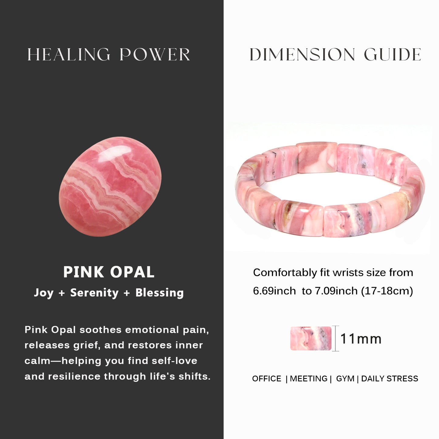 Pink Agate Bracelet