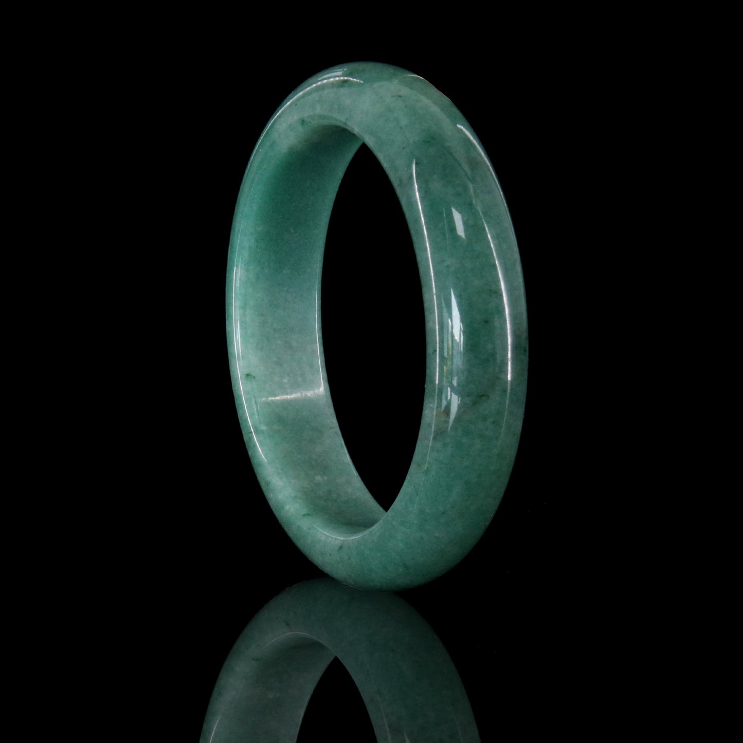 19  Natural Green Agate Bangle