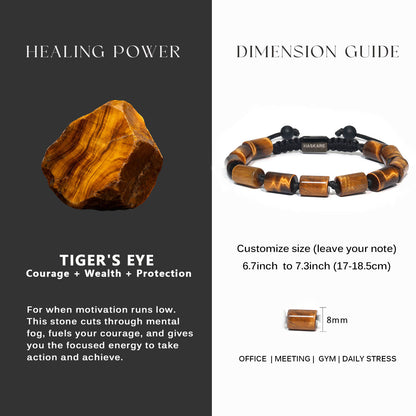 Yellow Tiger Bamboo-Knot Bracelet