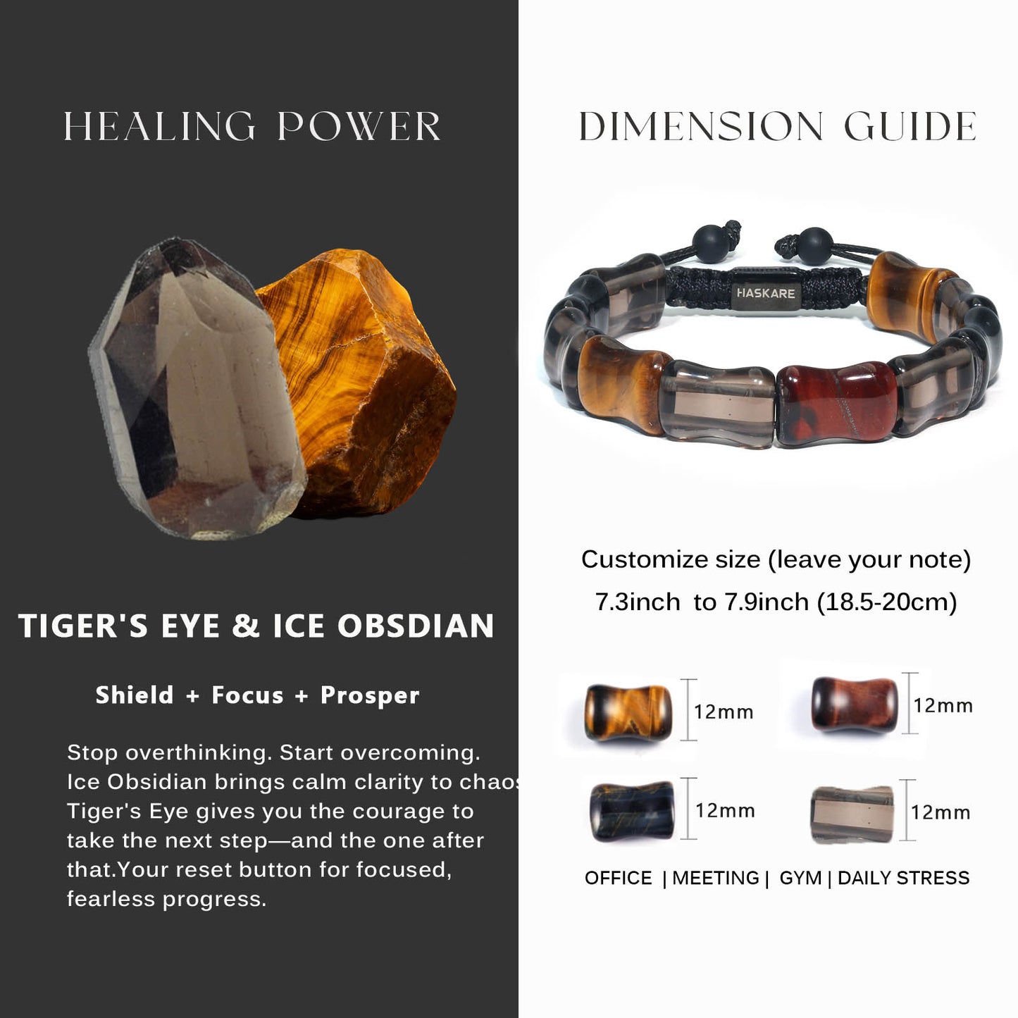 Colorful Tiger Ice-Glow Bracelet