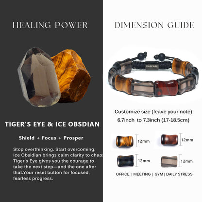 Colorful Tiger Ice-Glow Bracelet