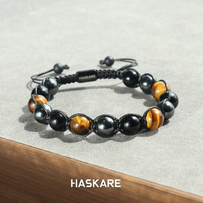 Three Beads Single Row Bracelet
