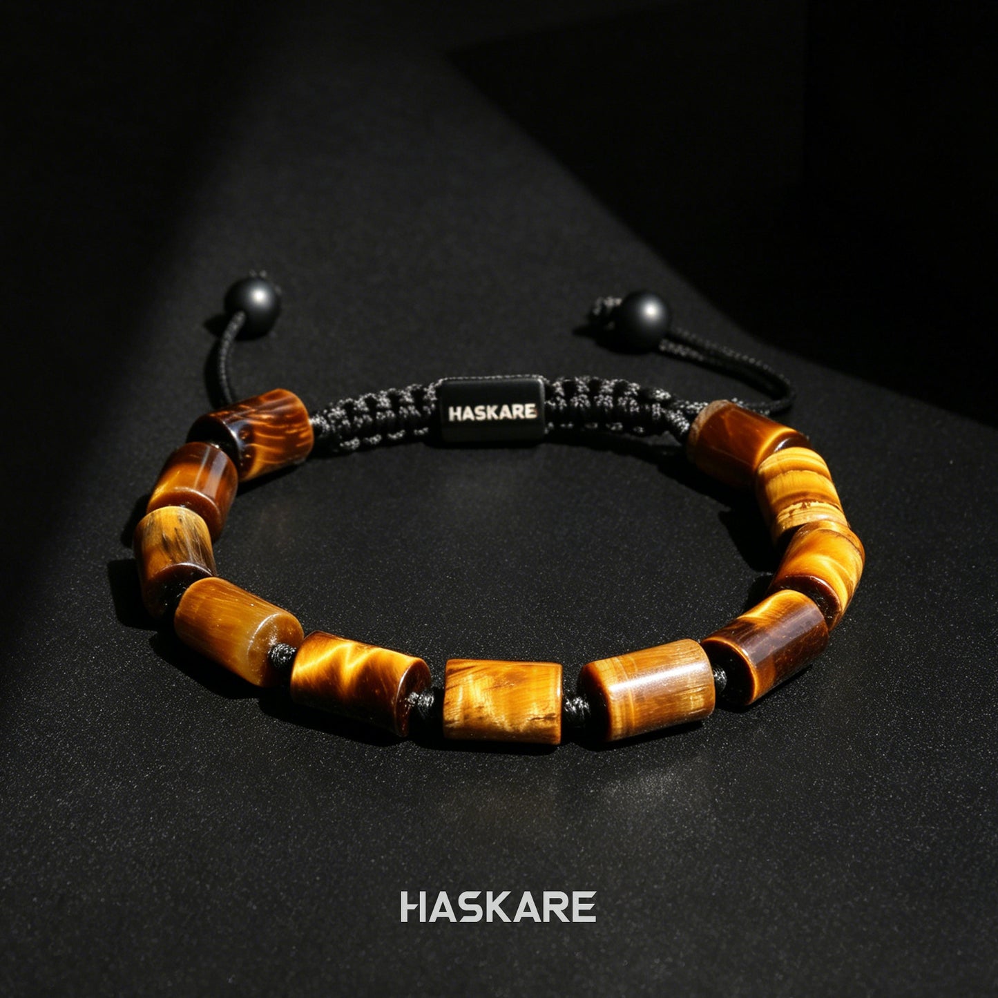 Yellow Tiger Bamboo-Knot Bracelet
