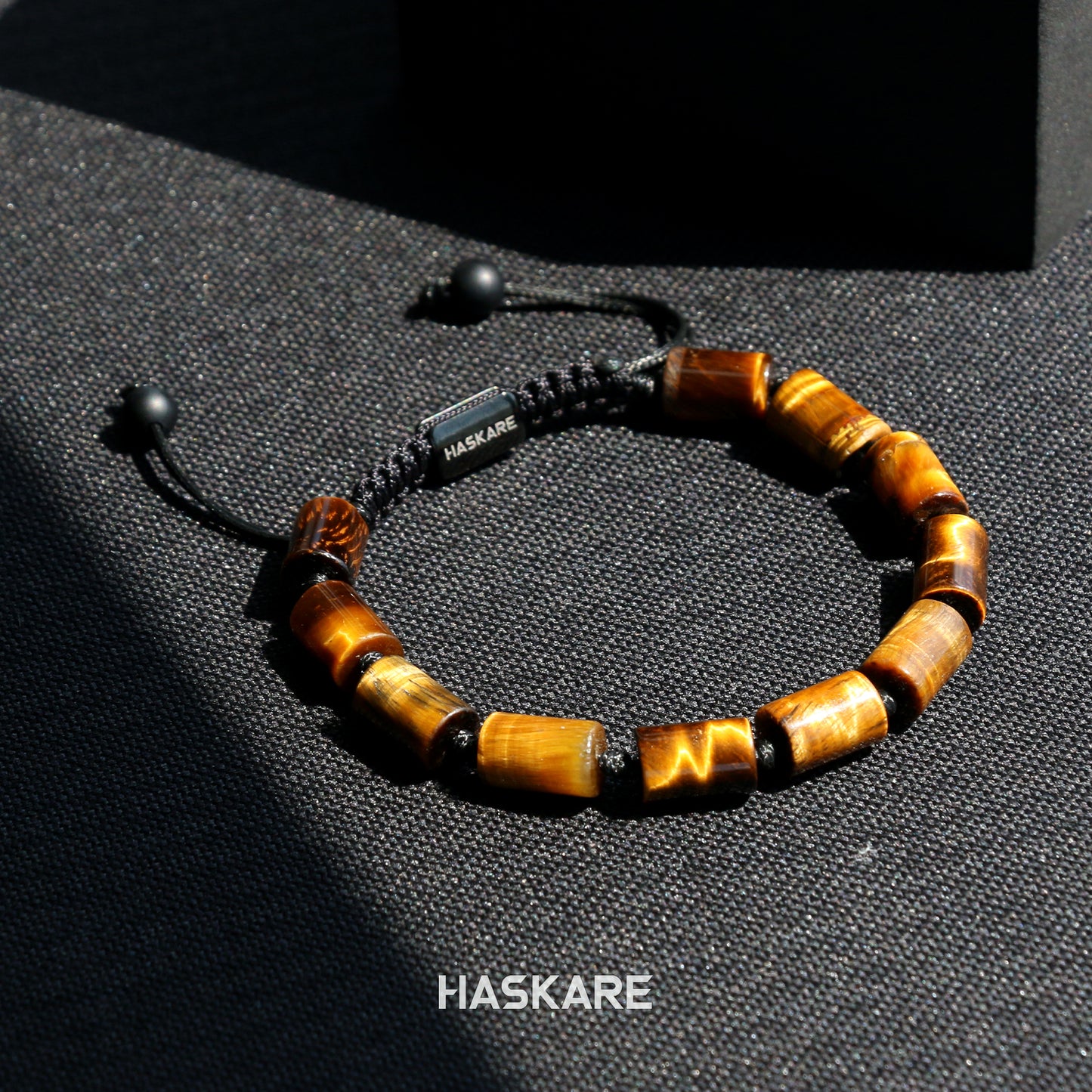 Yellow Tiger Bamboo-Knot Bracelet
