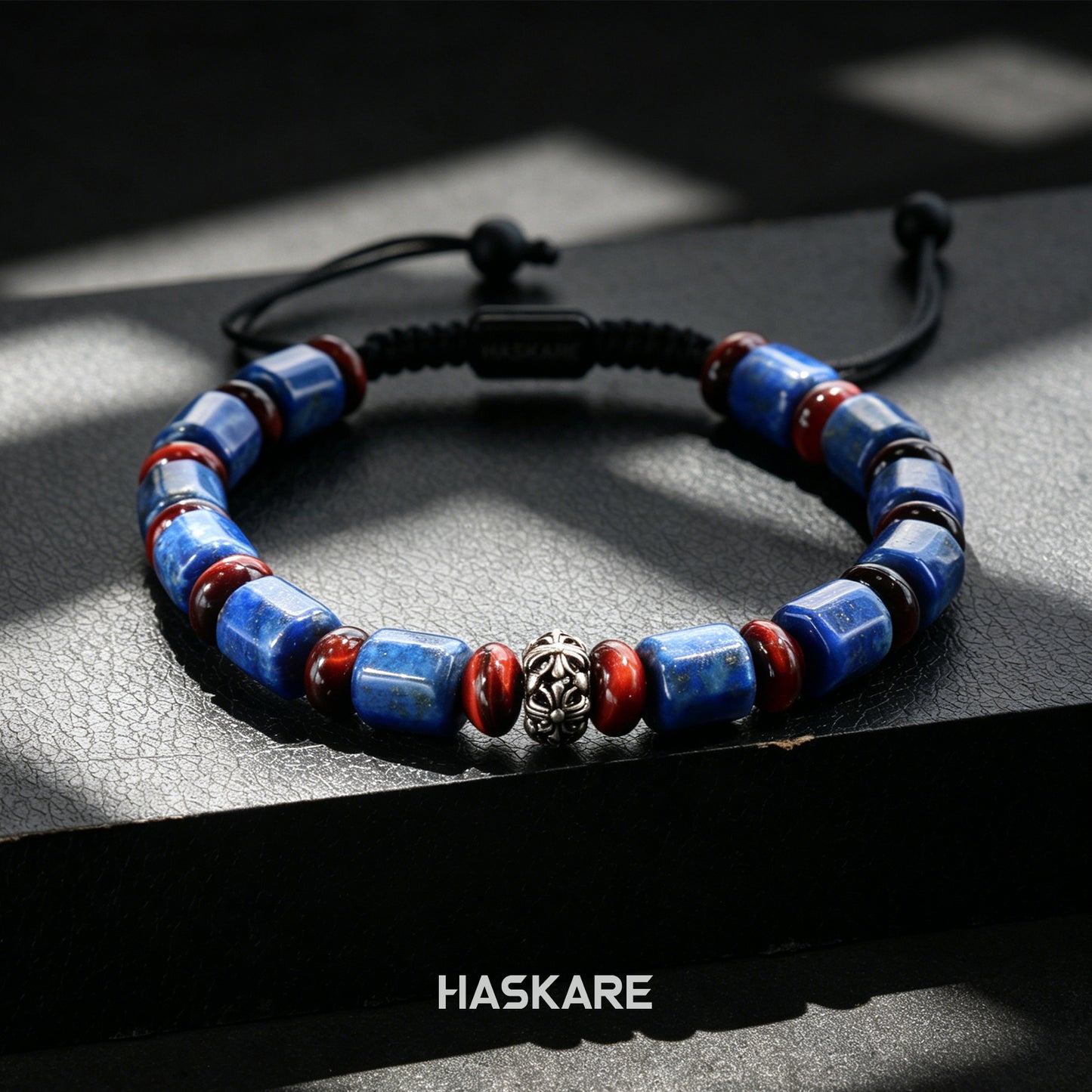 Lapis Lazuli Bamboo-Knot Bracelet