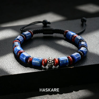 Lapis Lazuli Bamboo-Knot Bracelet