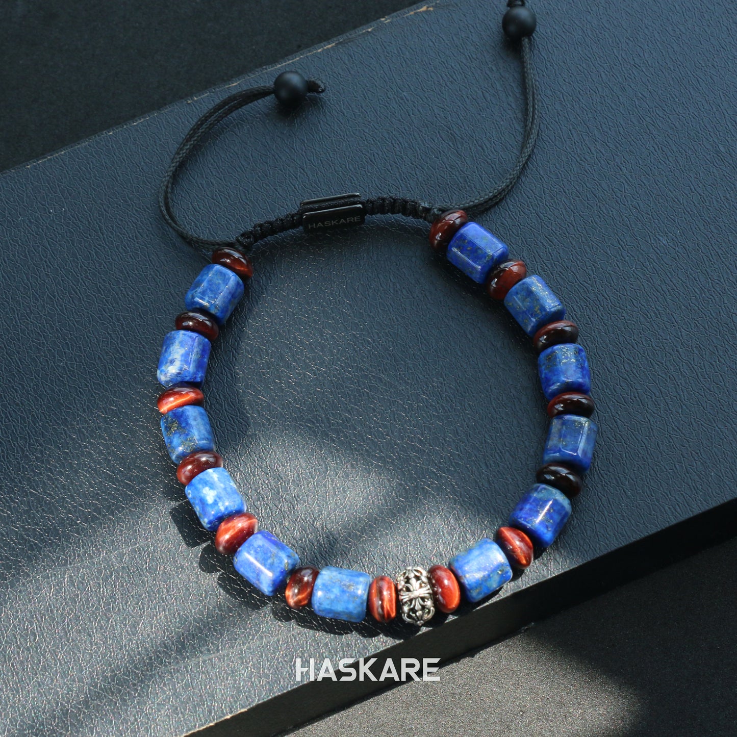 Lapis Lazuli Bamboo-Knot Bracelet