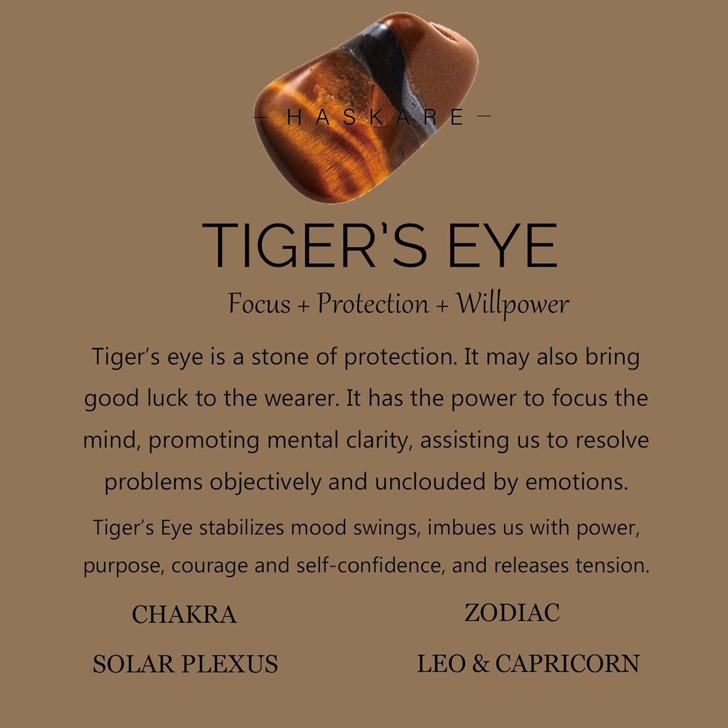 Lava Tiger Eye Bracelet (10mm)