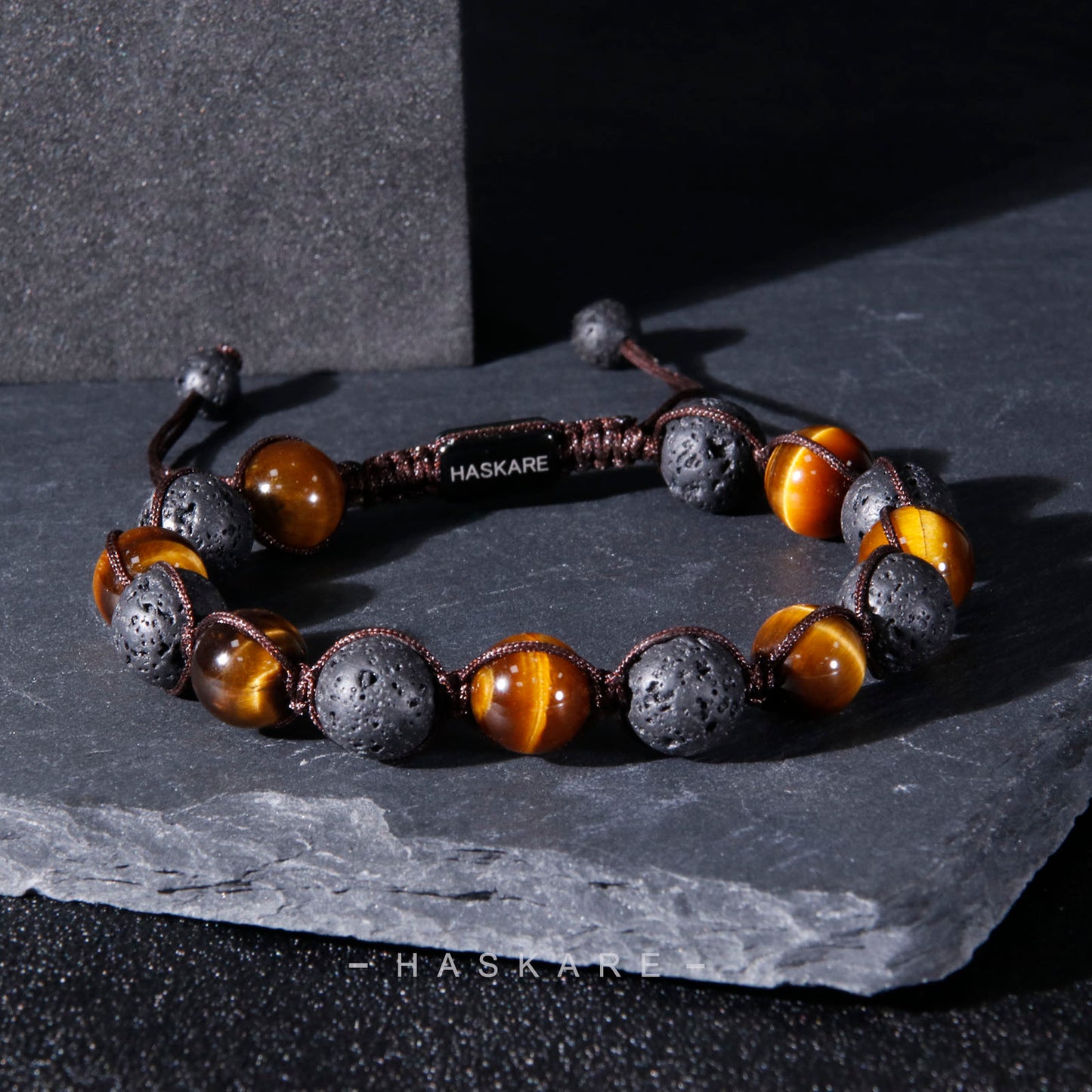 Lava Tiger Eye Bracelet (10mm)