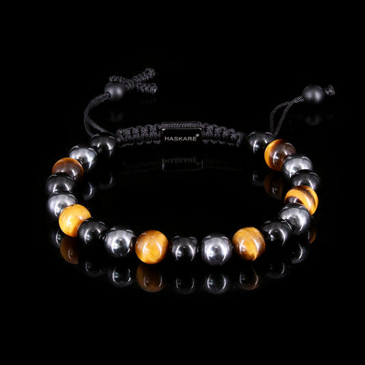 Triple Protection Cross Beads Bracelet
