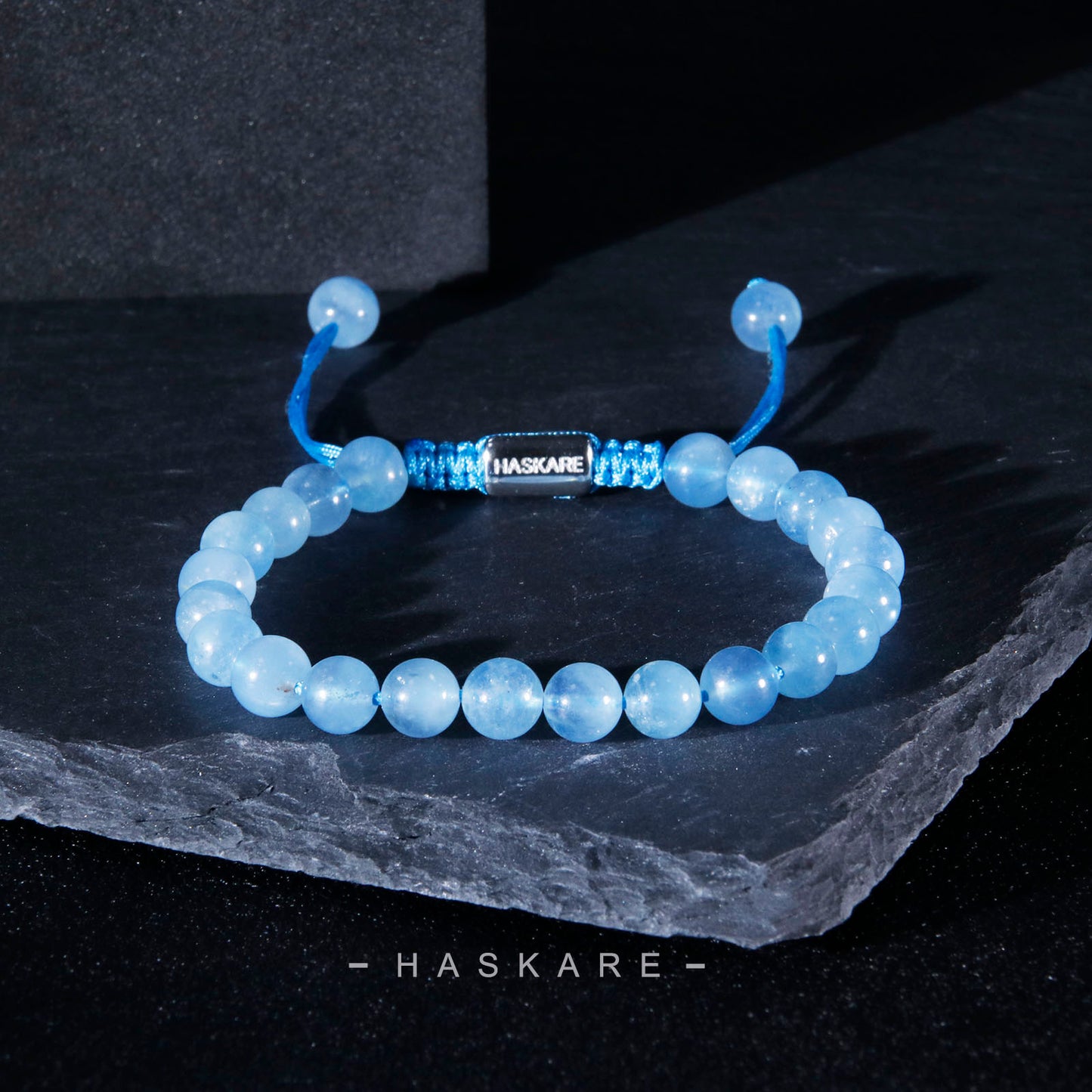 Aquamarine Beads Bracelet (8mm)