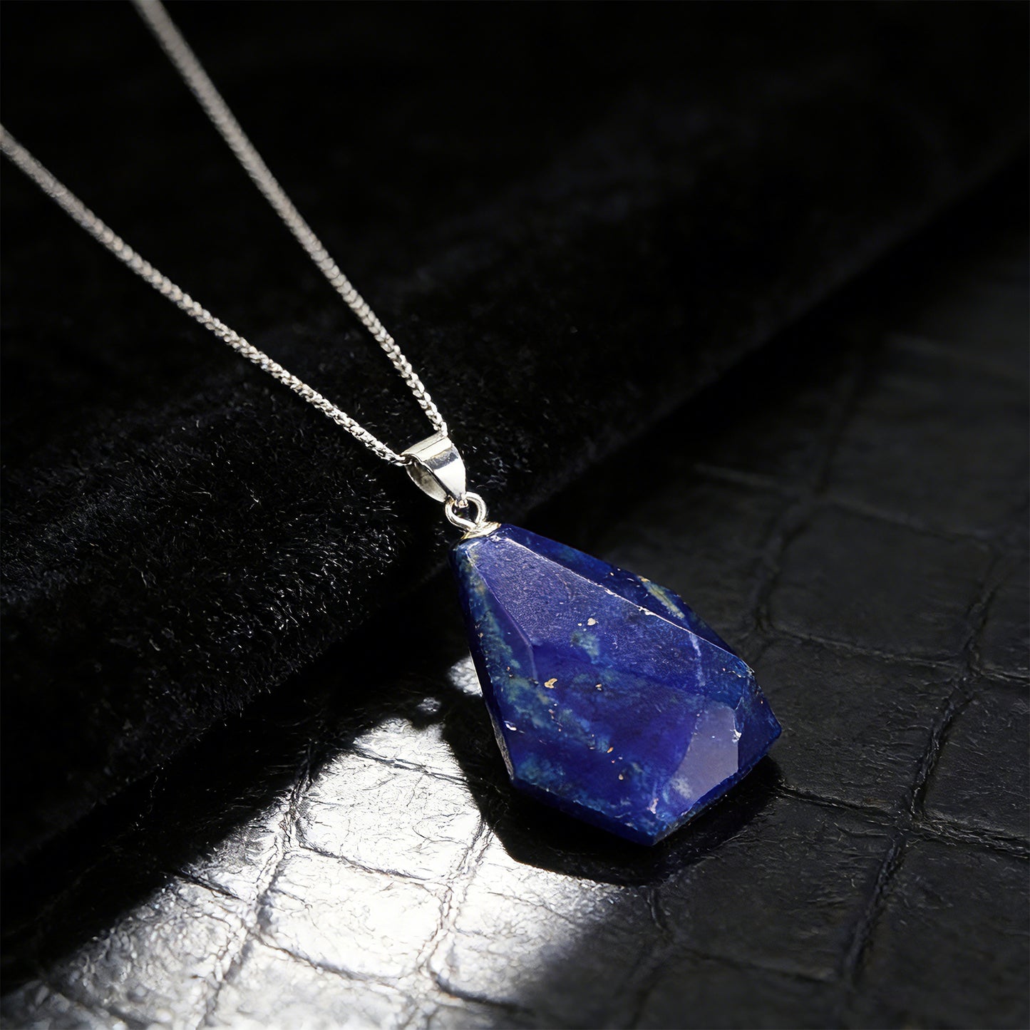 Lapis Lazuli Unique Pendant Sterling Silver