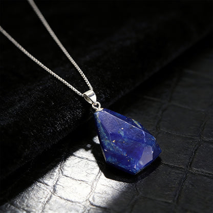 Lapis Lazuli Unique Pendant Sterling Silver