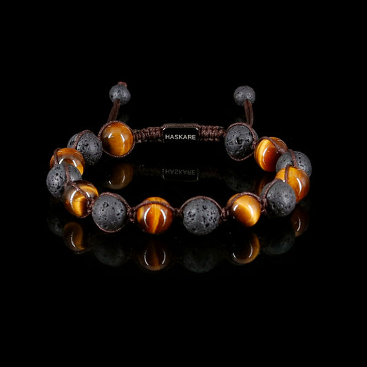 Lava Tiger Eye Bracelet (10mm)