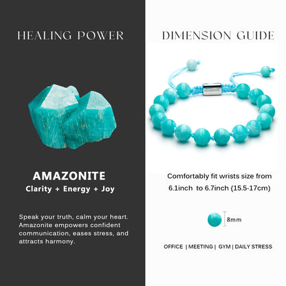 Amazonite Beads Bracelet (8mm)
