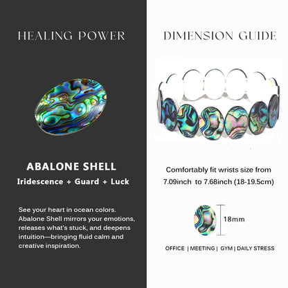Oval-shaped abalone shell