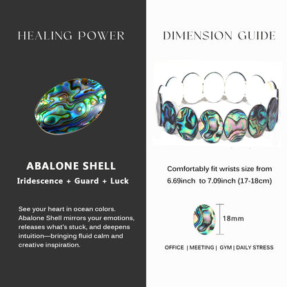 Oval-shaped abalone shell