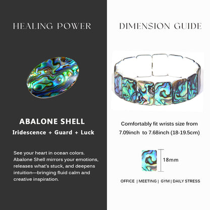 Rectangular abalone shell