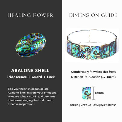 Rectangular abalone shell