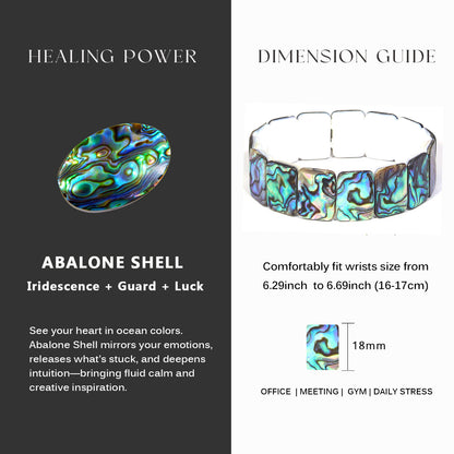 Rectangular abalone shell
