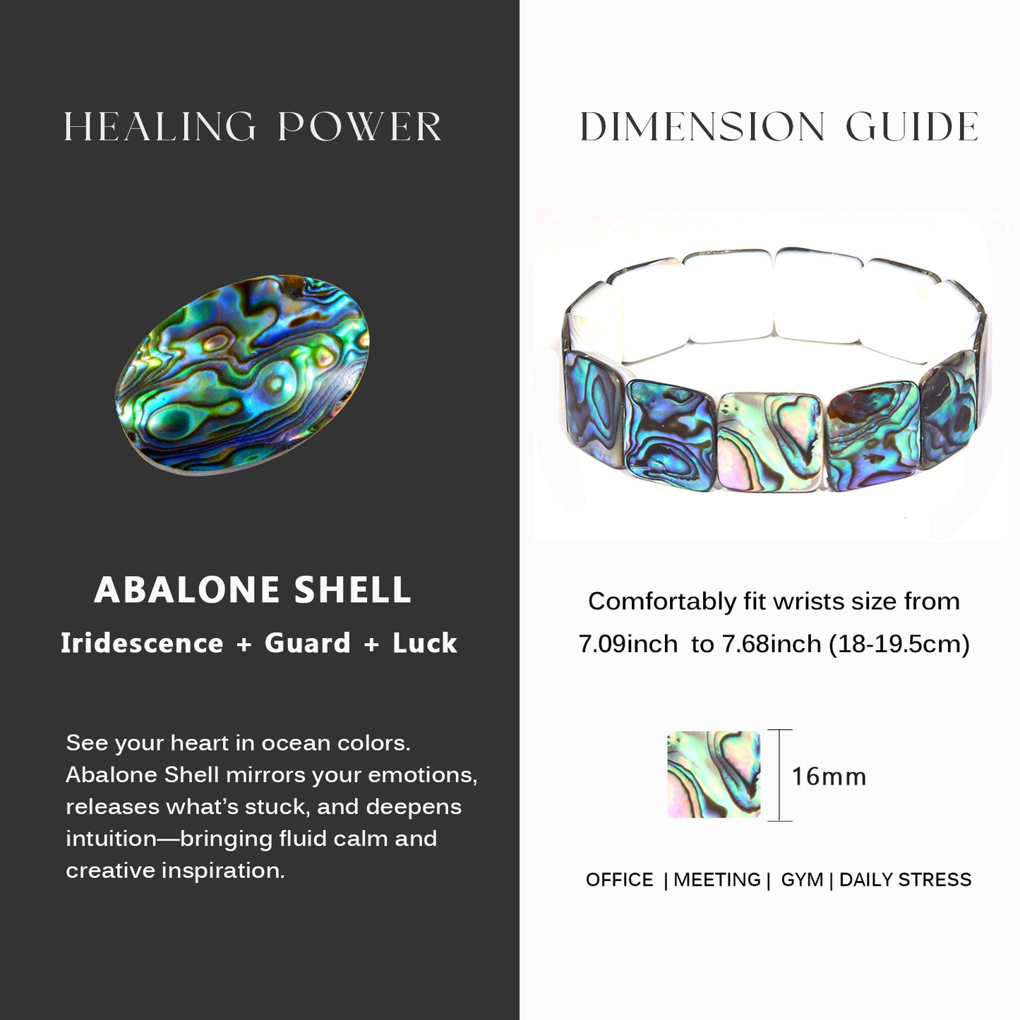Square Abalone Shell