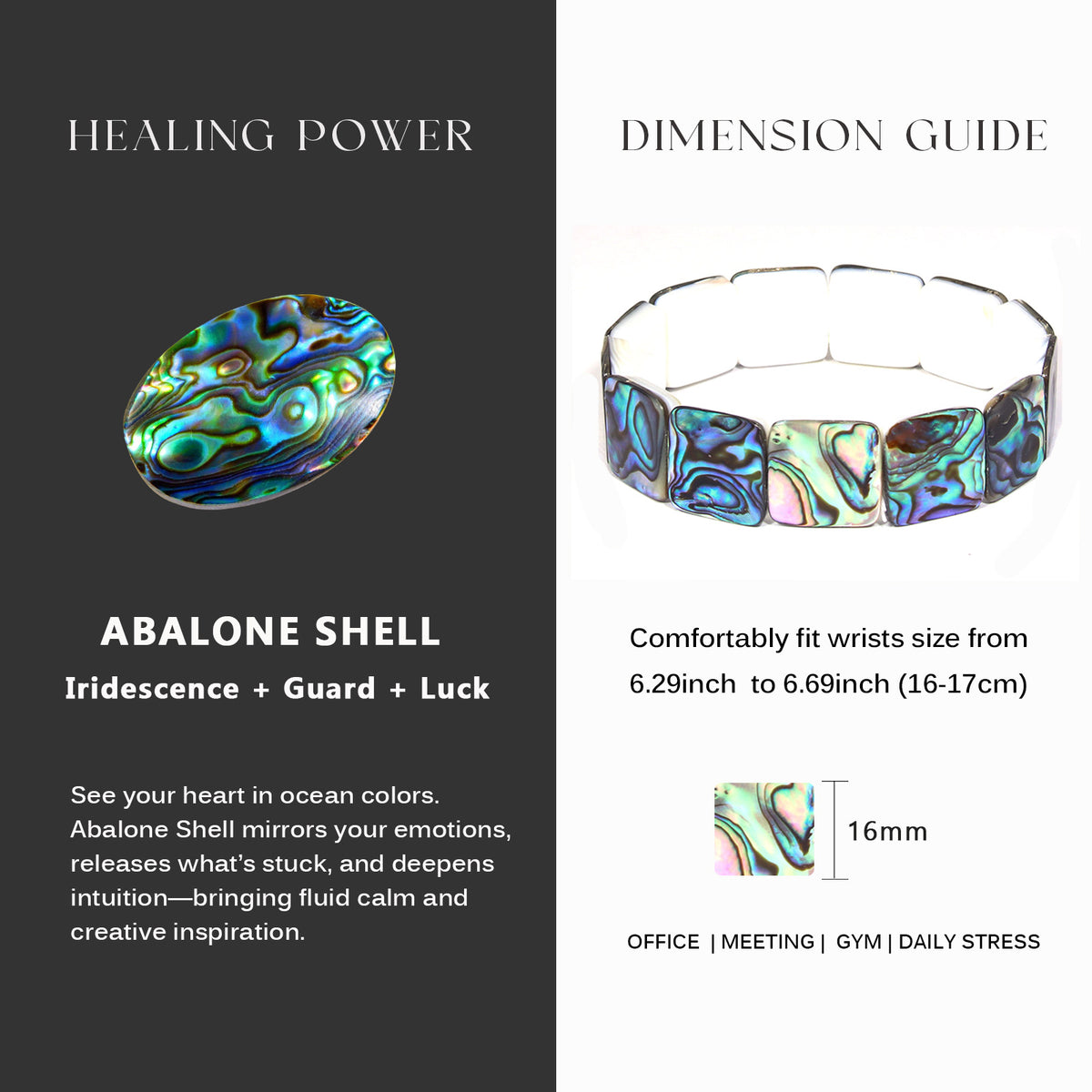 Square Abalone Shell – HASKARE