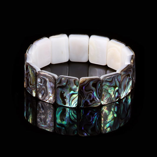 Rectangular abalone shell