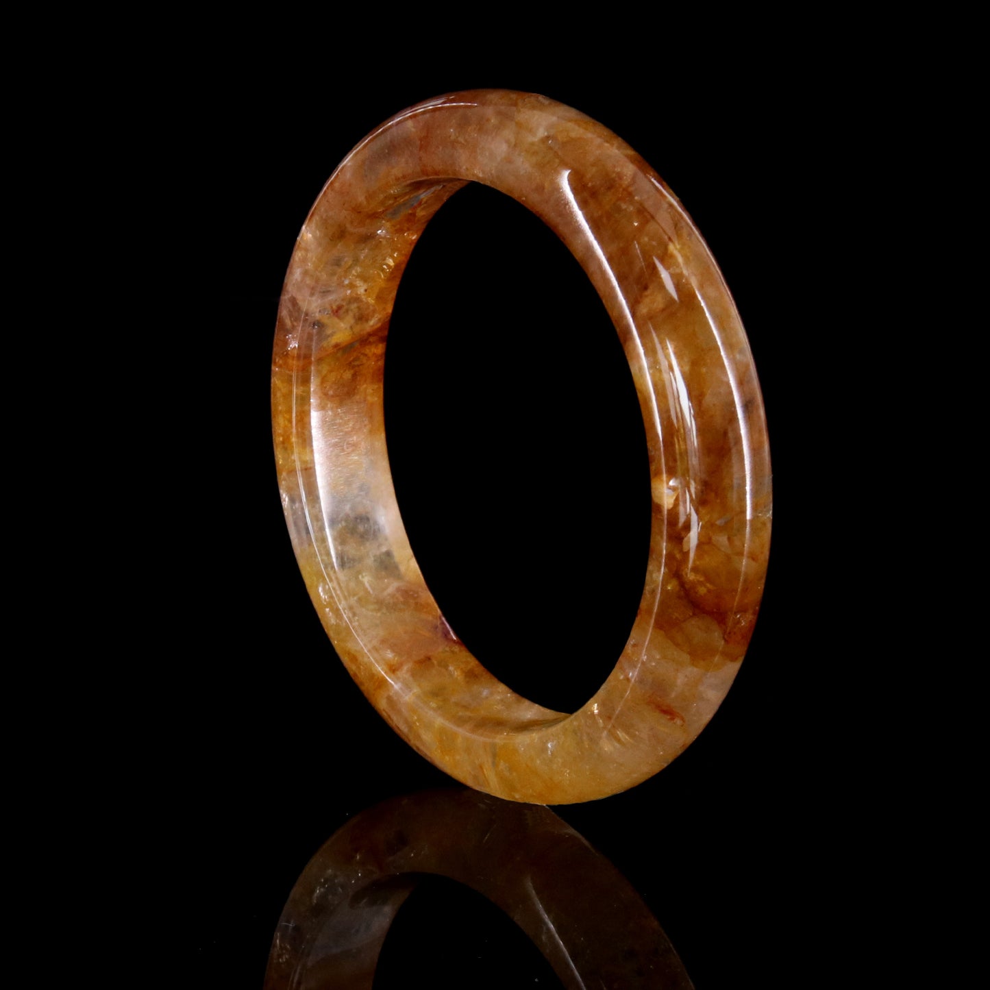 28  Natural Fire Quartz Bangle