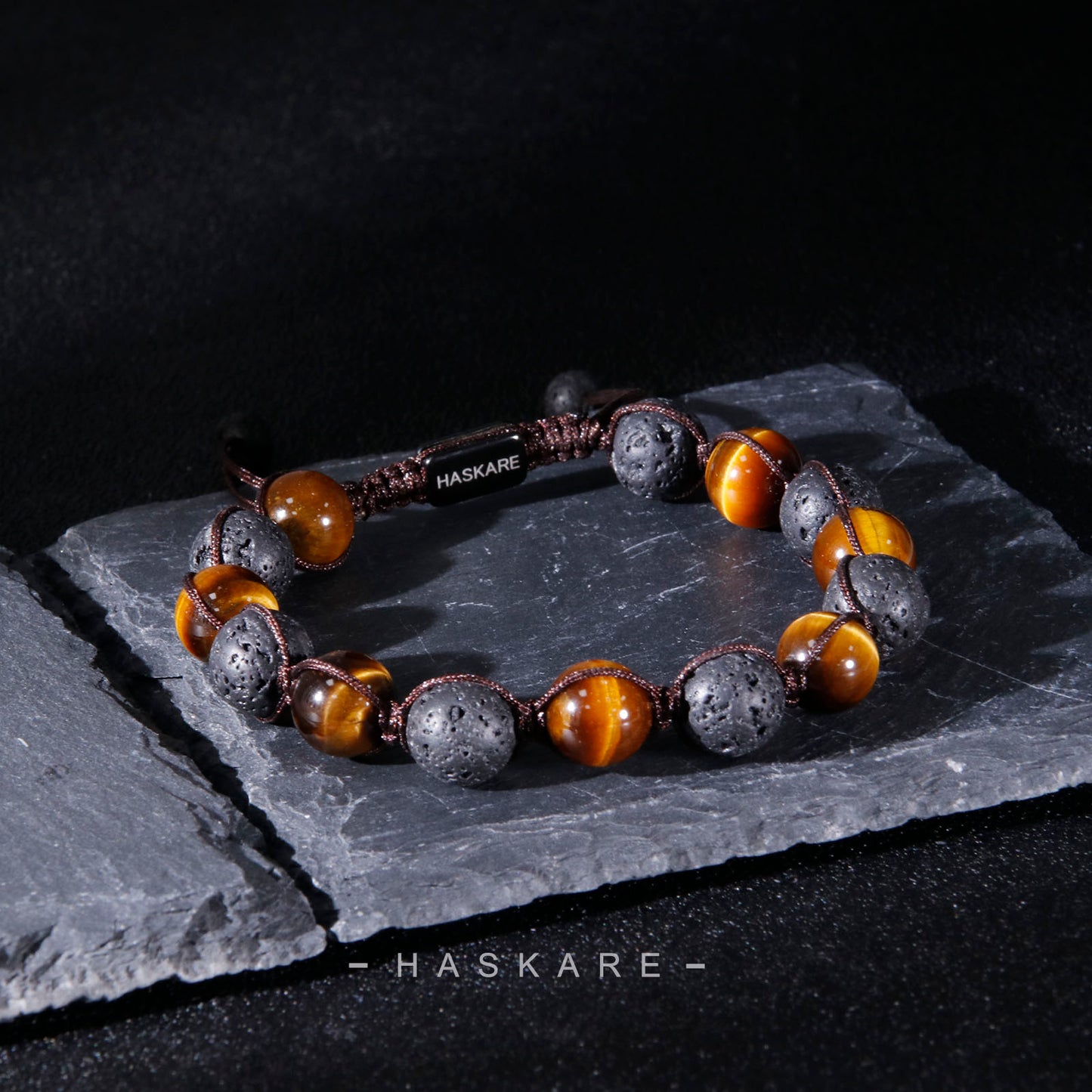 Lava Tiger Eye Bracelet (10mm)