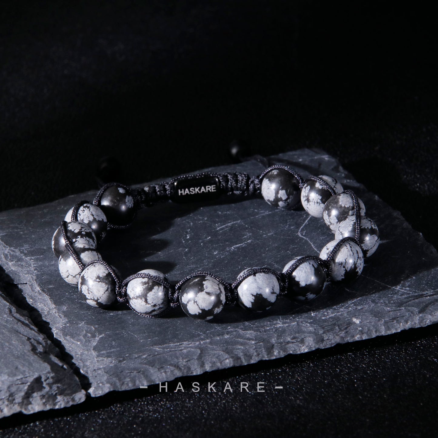 Snowflake Obsidian Bracelet (10mm)