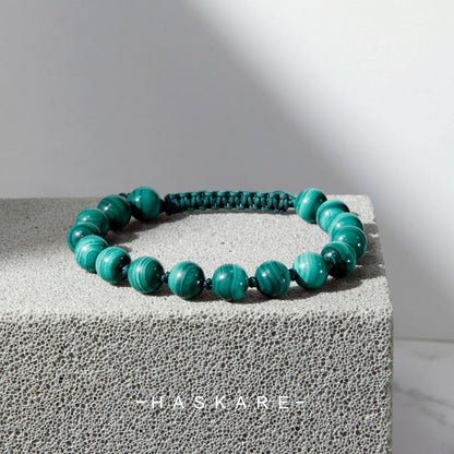 Malachite Beads Bracelet (8mm)