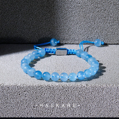 Aquamarine Beads Bracelet (8mm)