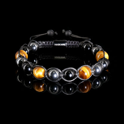 Three Beads Single Row Bracelet