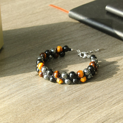 8.5"Triple Protection Bracelet With Durable Wired