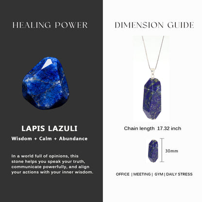 Lapis Lazuli Unique Pendant Sterling Silver