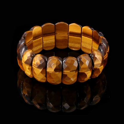 Yellow Tiger Diamond-Shaped Bracelet